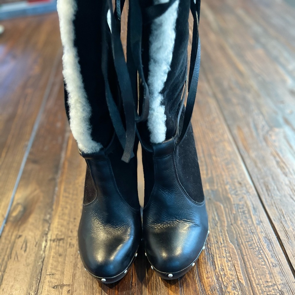 Michael Kors Suede/Shearling Boots